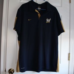 Nike Dri-Fit MLB Milwaukee Brewers Polo Shirt